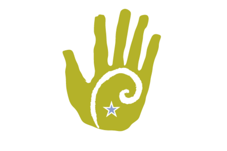 Celtic hand logo — Ancient Celtic Trilogy Reading